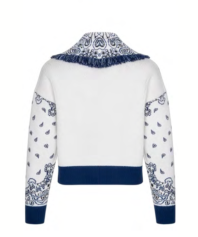Gisele Cardigan - Ecru and Navy