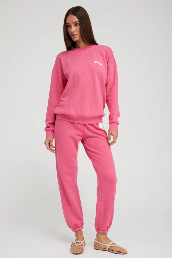 Heart Sweatpant- Hot Pink