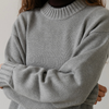 Cotton Cashmere Sweater - Heather Grey