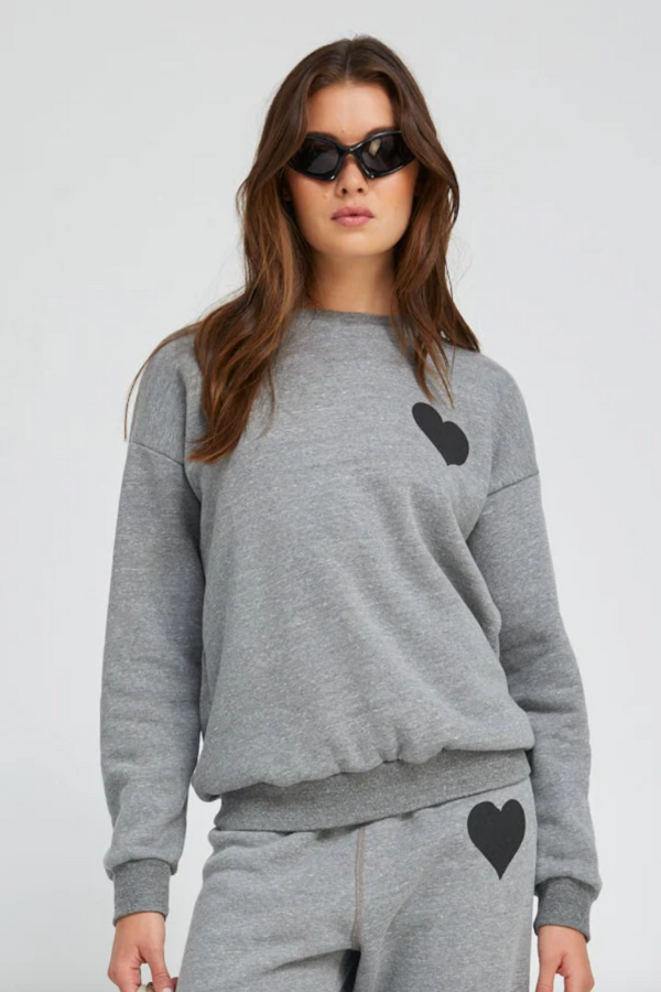 Heart Sweatshirt - Grey