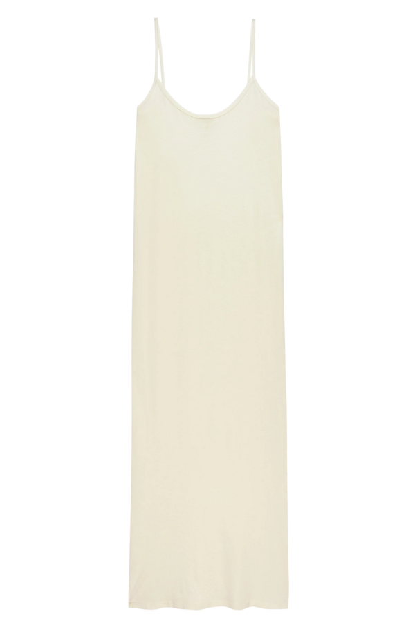 The Jersey Slip Dress- Creme