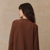 Cashmere Varsity Cardigan- Santal