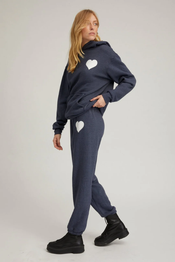 Heart Sweatpant- Navy