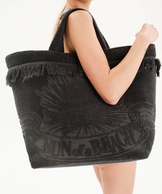 Oversized Beach Bag- Graphite
