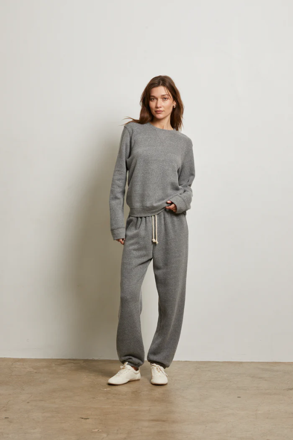 Michelle Fleece Jogger - Dark Heather Grey