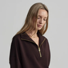 Hawley Half Zip Sweat - Coffee Bean