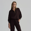 Hawley Half Zip Sweat - Coffee Bean