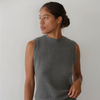 Sweater Rib Shell - Charcoal Grey