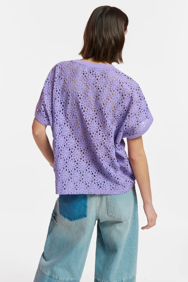 Gerb T-Shirt With Lace At Back - Orchid Field