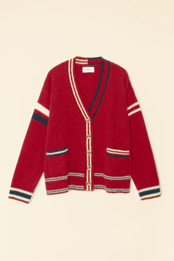 Carey Sweater - Red Blue