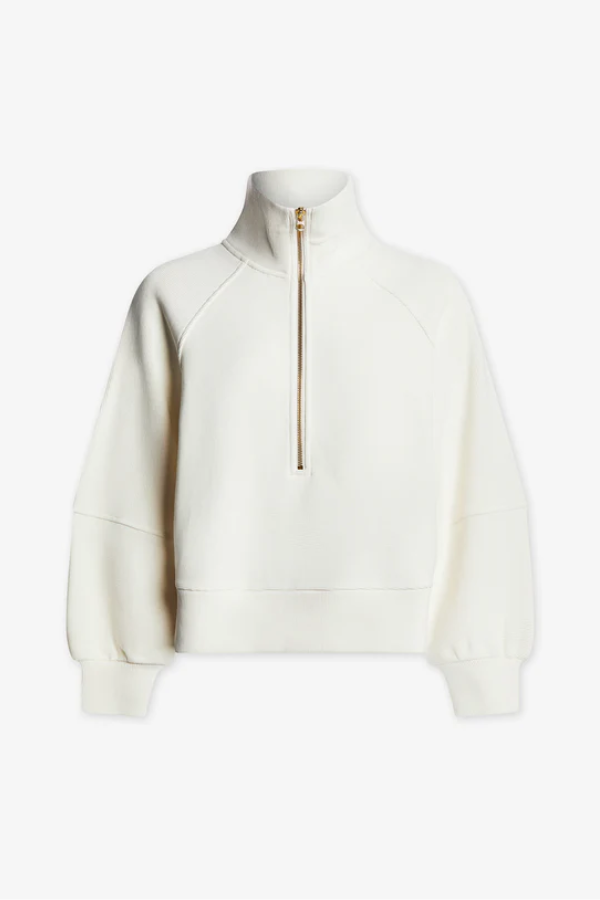 Milano Half Zip - Ivory