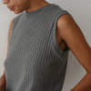 Sweater Rib Shell - Charcoal Grey