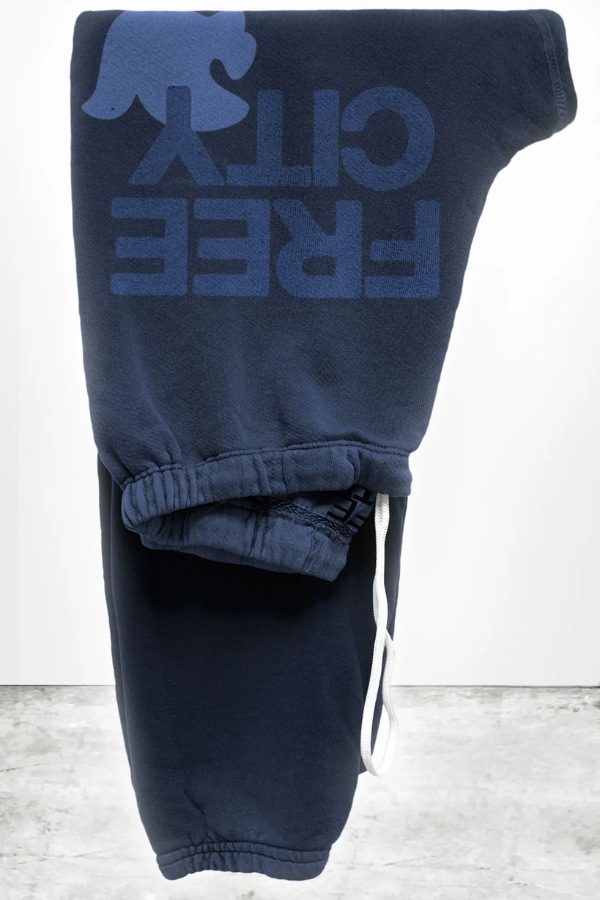 FREECITY Large Sweatpant-Moonshrooms Blue