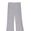 Rib Kick Flare-Heather Grey