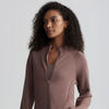 Hayden Zip Through Midlayer - Deep Taupe