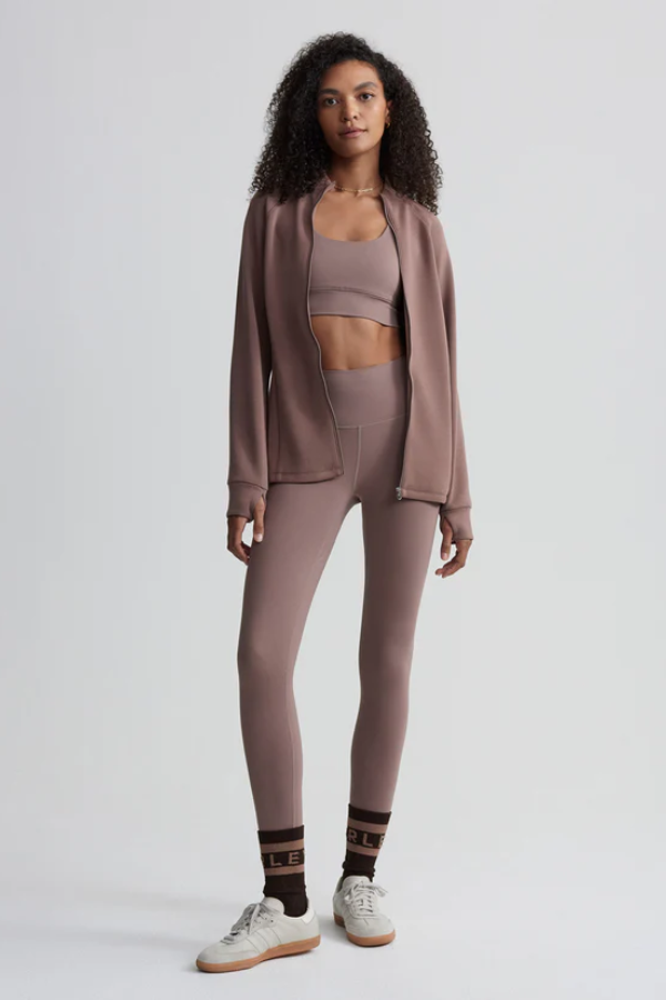 Hayden Zip Through Midlayer - Deep Taupe