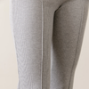 Rib Kick Flare-Heather Grey