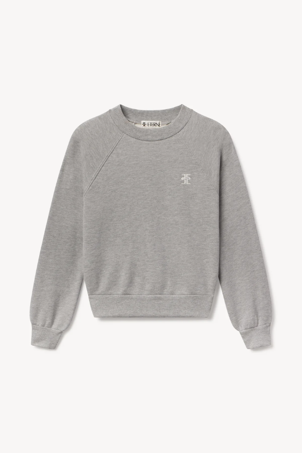 Shrunken Raglan- Heather Grey