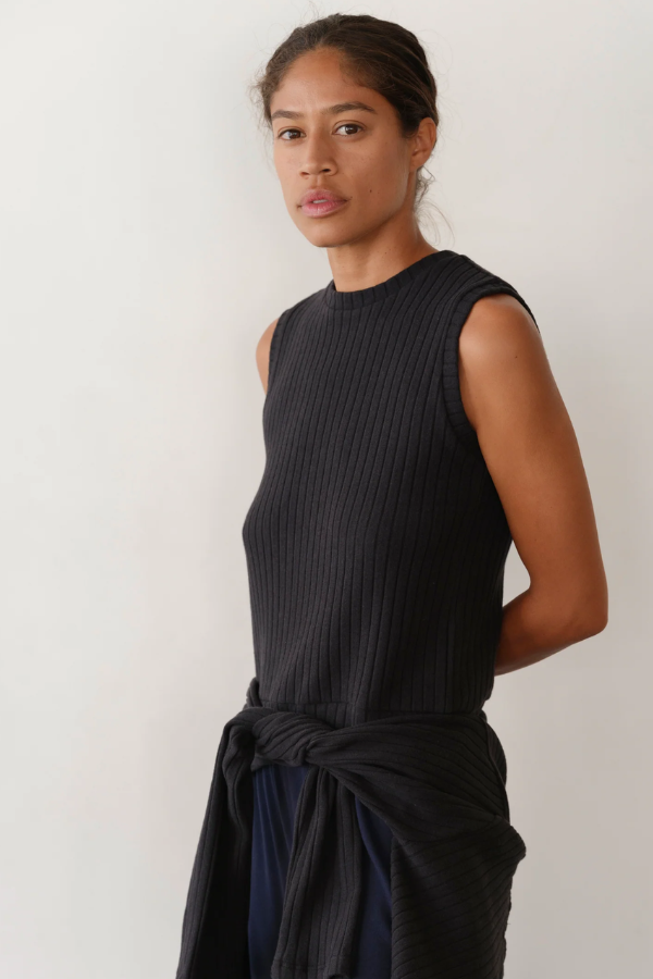 Sweater Rib Shell - Jet