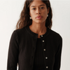 The Sweater Rib Cardi- Jet