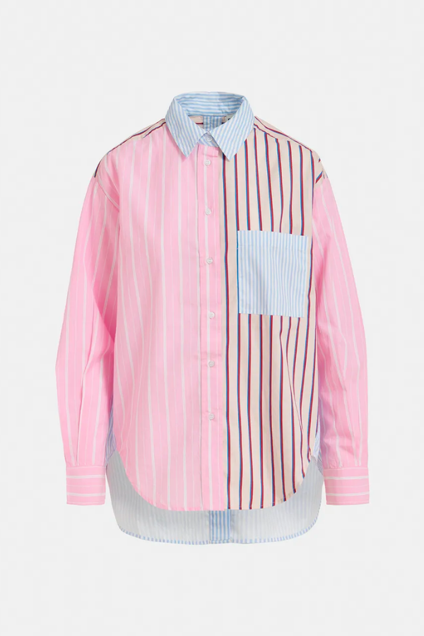 Multicolor striped cotton shirt