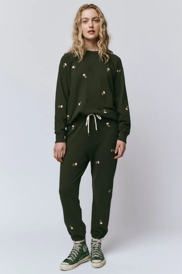 The Great Stadium Sweater - Green Rose