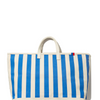 The All Over Striped Tote - Canvas/Royal