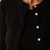 The Sweater Rib Cardi- Jet