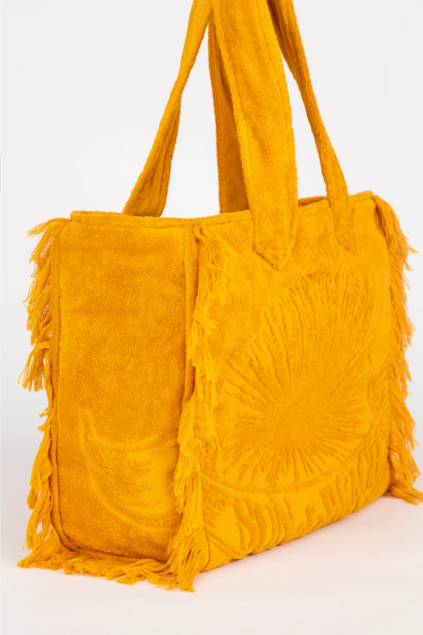 Terry Tote Beach Bag-Sunflower