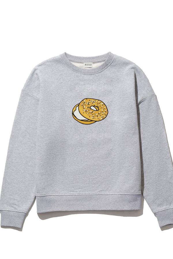 The Oversized Bagel Sweatshirt - Heather Grey