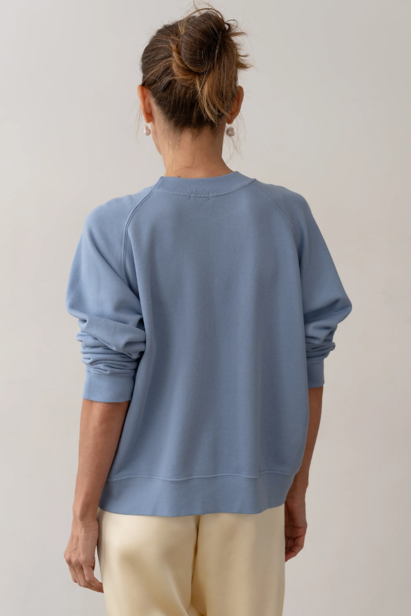 Eco-Terry Crewneck - Cornflower