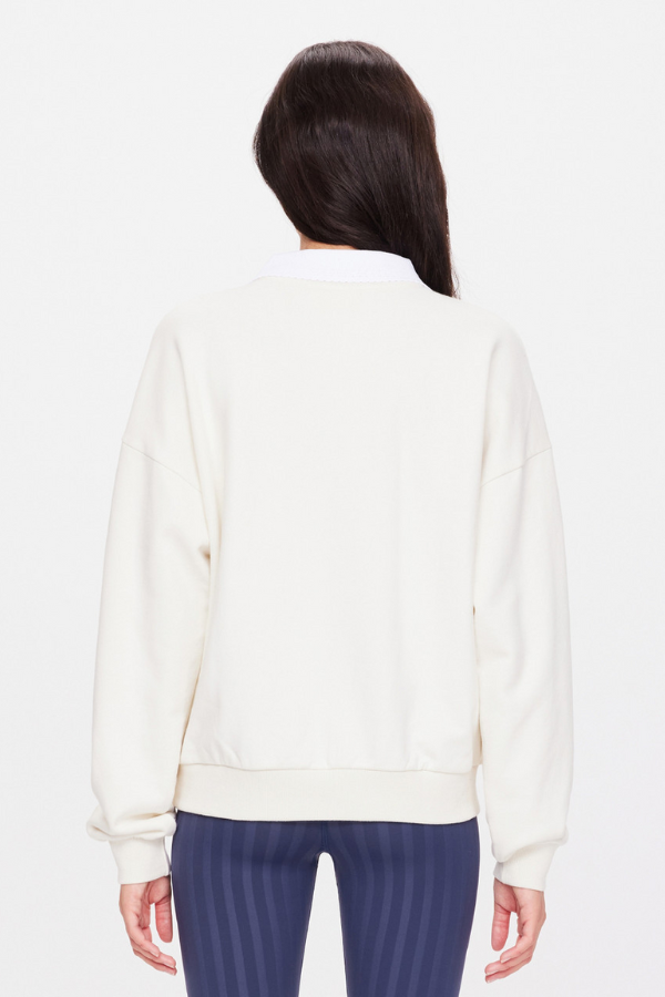 Pascal Collared Crew - Creme