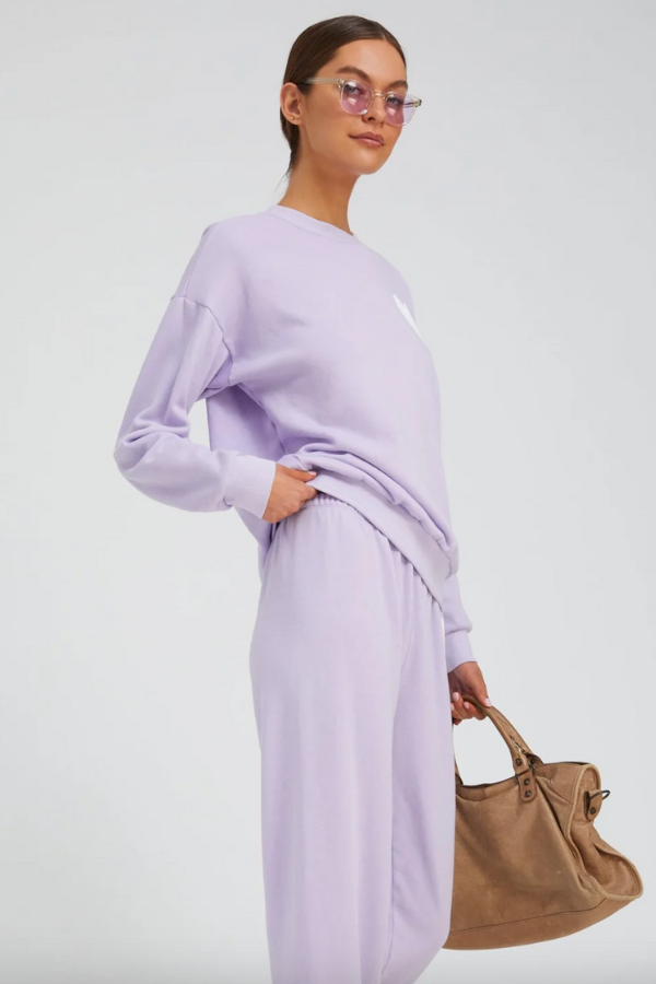 Heart Sweatpant- Lavender