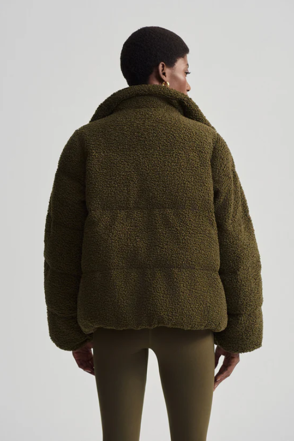 Wilkins Sherpa Puffer Jacket- Olive