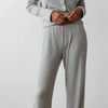 Sweater Rib Simple Pant - Heather Grey