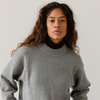 Cotton Cashmere Sweater - Heather Grey