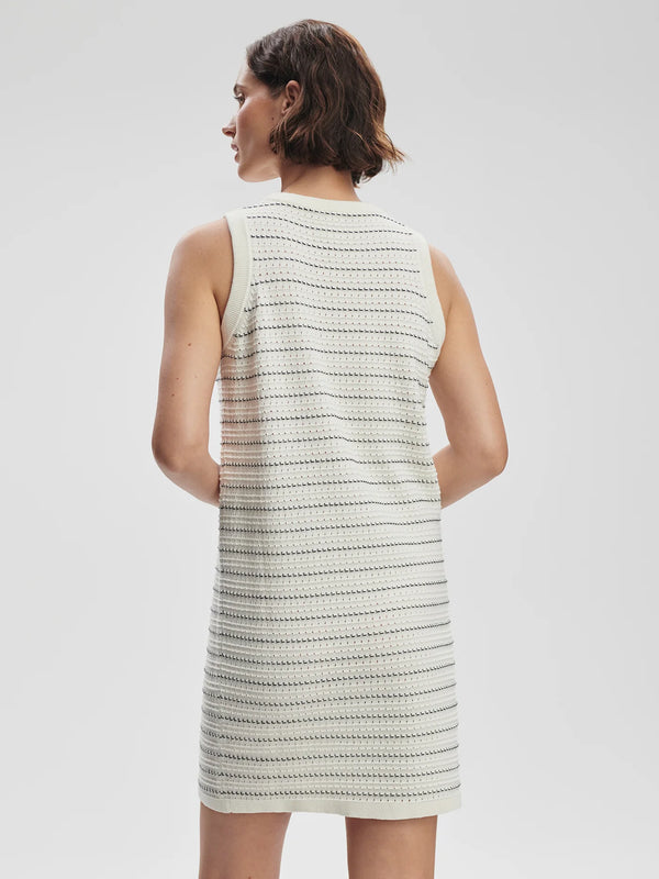 Mindy Contrast Stitch Knit Dress