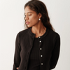 The Sweater Rib Cardi- Jet