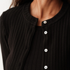 The Sweater Rib Cardi- Jet