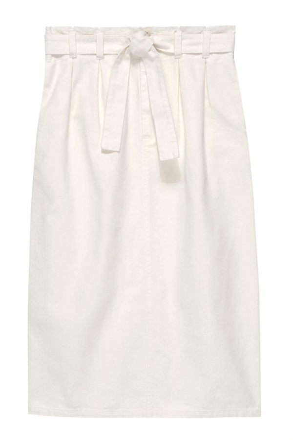 The Trouser Pencil Skirt- White