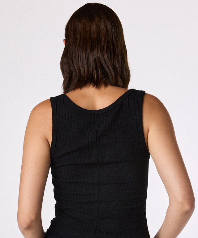 Charlie Tank- Black Charcoal