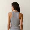 Rib Tank- Heather Grey