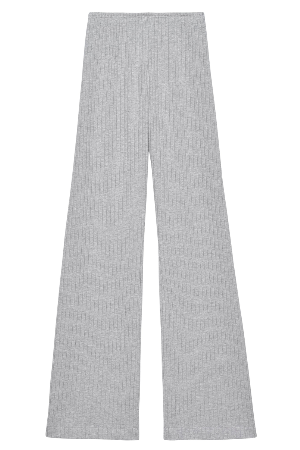 Sweater Rib Simple Pant - Heather Grey