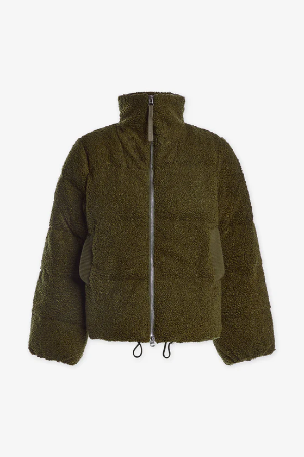 Wilkins Sherpa Puffer Jacket- Olive