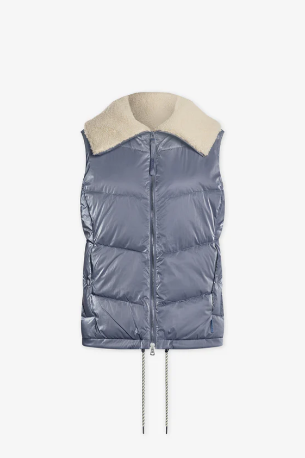 Brock Puffer Gilet- Blue Wind