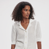 Ellie Knit Shirt-White