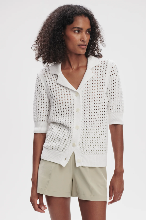 Ellie Knit Shirt-White