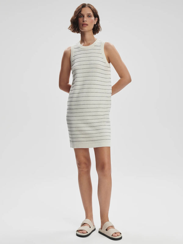 Mindy Contrast Stitch Knit Dress