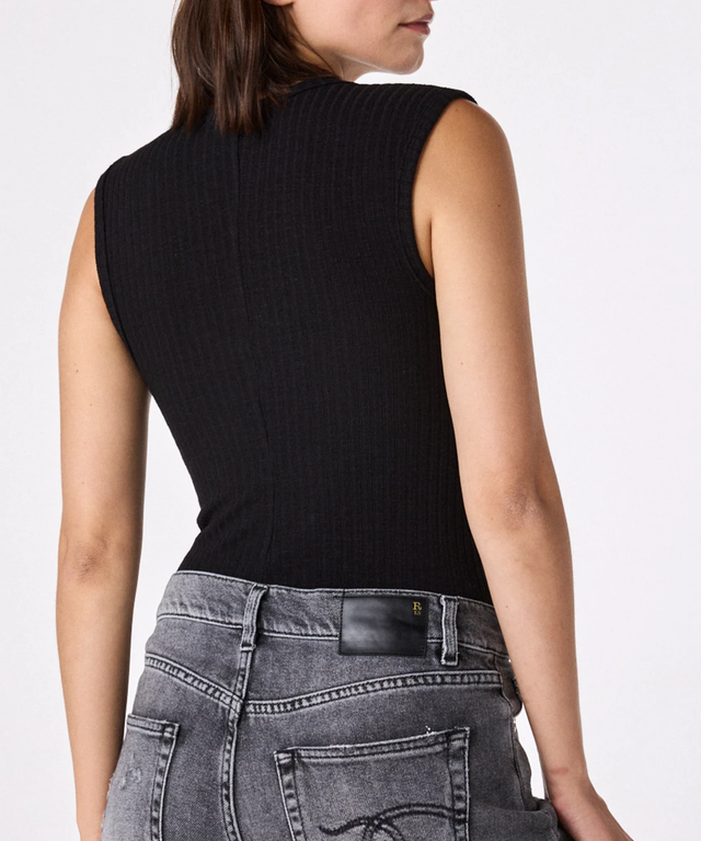 Charli V Tank- Black Charcoal
