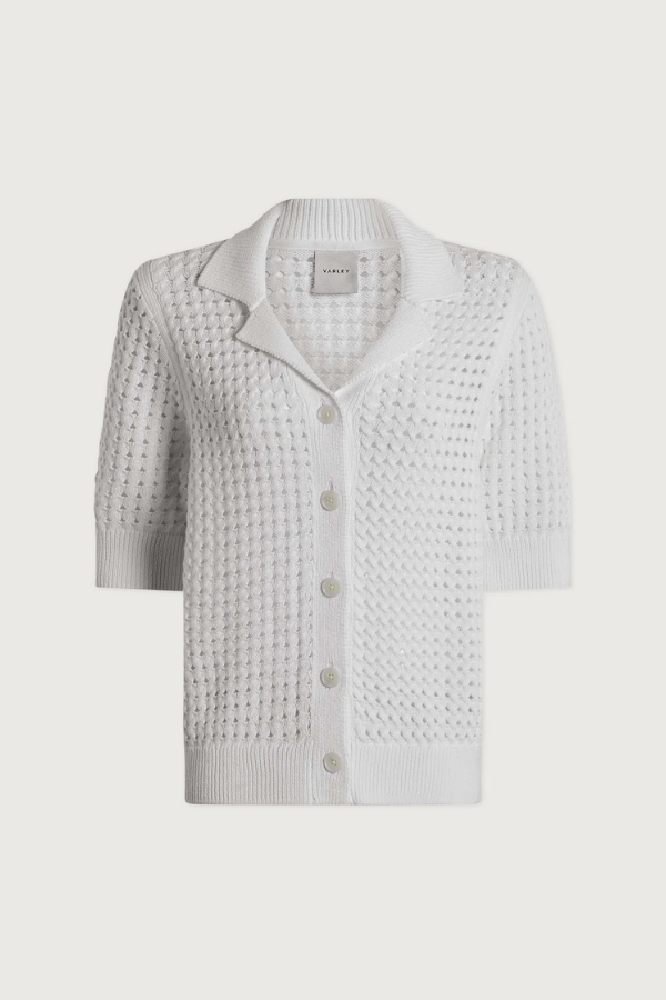 Ellie Knit Shirt-White